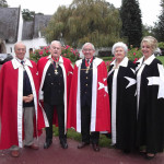 Grand Hospitaller Patrice de Gail, Grand Master Emeritus Yves de Villepin, Chevalier Rémy Leprette, Dame Ghislaine de Villepin