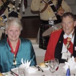 Grand Master David Rolfe and Dame Margaret Rolfe in Budapest in 2010