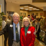 Grand Marshal Bill Peacock and his wife at Commandery fundraiser.