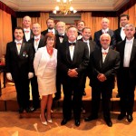Members at fundraising concert and auction